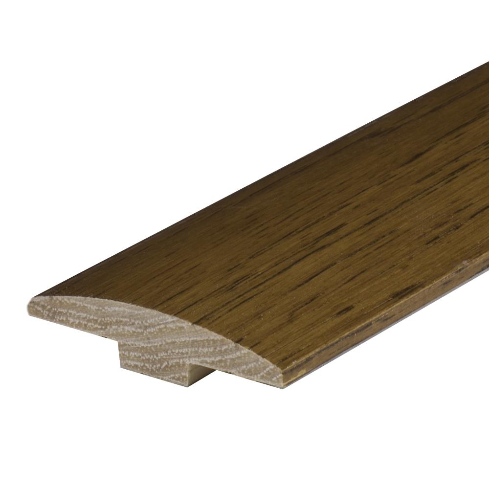 Flexco Honey Gravel 0.46-in T x 2-in W x 78-in L Solid Wood Floor T-moulding