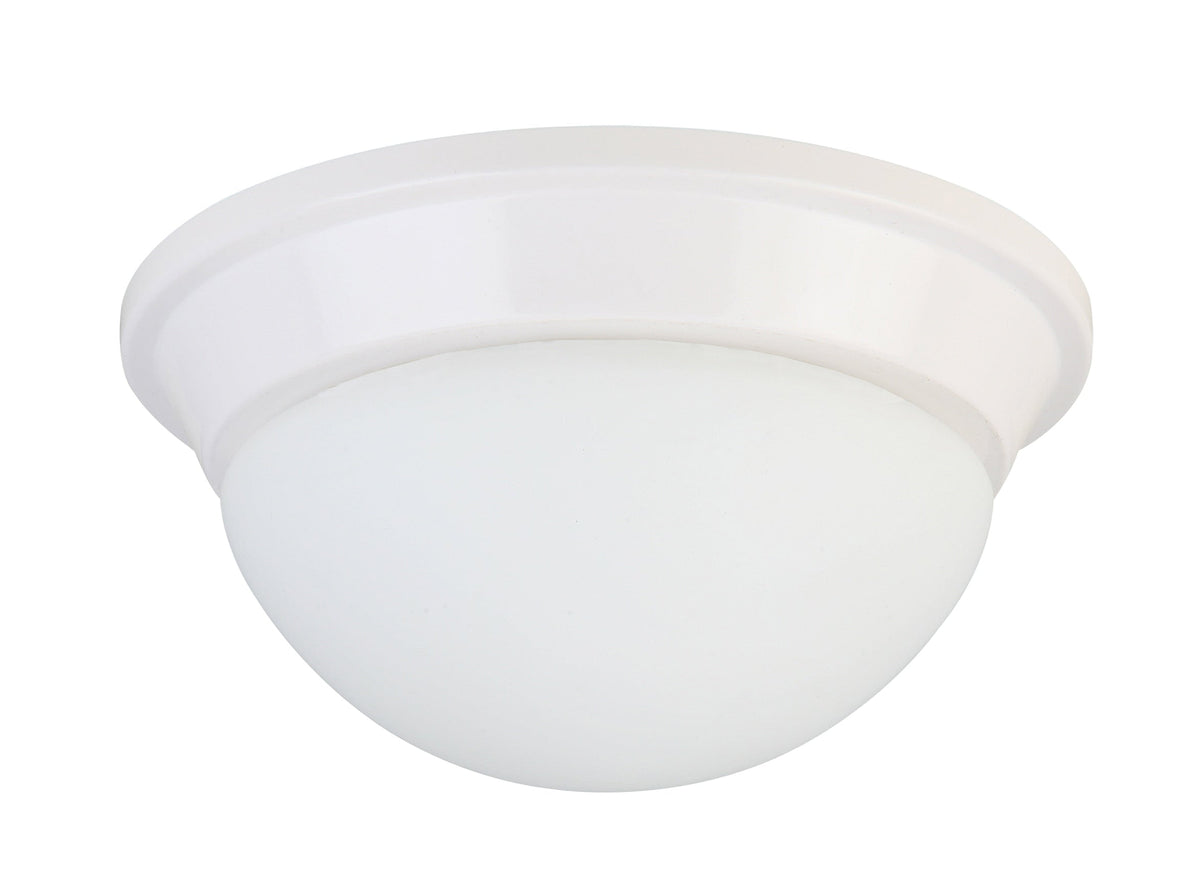 Project Source 8.75-in White Traditional Incandescent Flush Mount Light