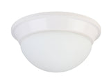 Project Source 8.75-in White Traditional Incandescent Flush Mount Light