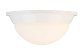 Project Source 8.75-in White Traditional Incandescent Flush Mount Light