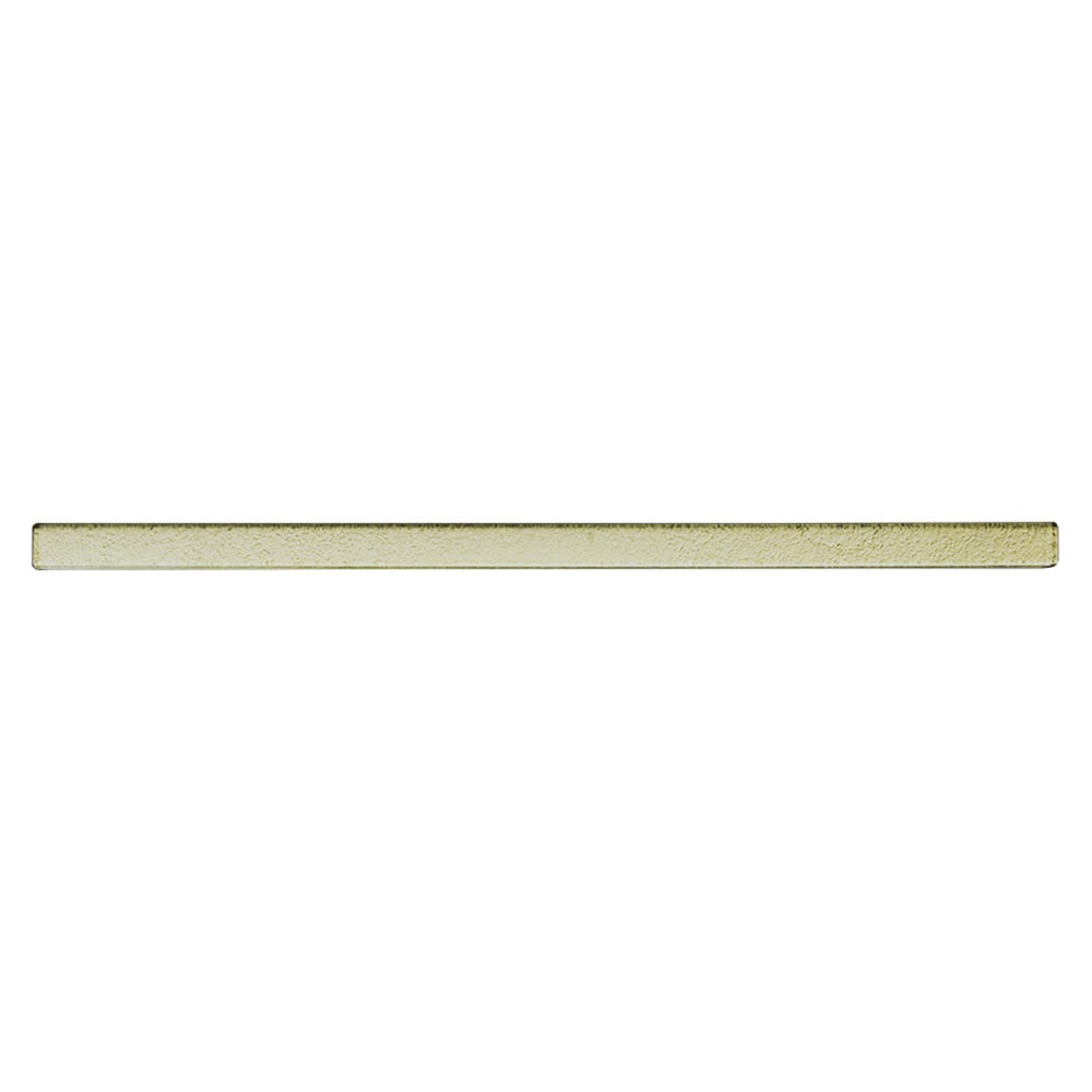 Elida Ceramica Gold Glass Pencil Liner 12-in x 12-in Glass Pencil Liner Tile