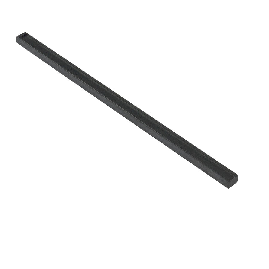 Elida Ceramica Black Glass Pencil Liner Tile, Glossy, 12-in x 11-in (Actual 11.81-in x 0.51-in)