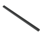 Elida Ceramica Black Glass Pencil Liner Tile, Glossy, 12-in x 11-in (Actual 11.81-in x 0.51-in)