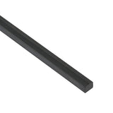 Elida Ceramica Black Glass Pencil Liner Tile, Glossy, 12-in x 11-in (Actual 11.81-in x 0.51-in)