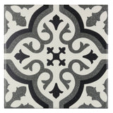 Elida Ceramica Lolita Deco Squares 6-in x 6-in Matte Porcelain Encaustic Floor and Wall Tile, 0.239-sq ft Piece