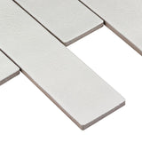 Elida Ceramica Harmony White Subway 12-in x 15-in Glazed Ceramic Brick Mosaic Wall Tile