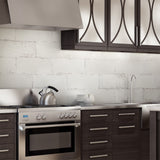 Elida Ceramica Whitewash Wall Planks 8-in x 20-in Glazed Ceramic Wall Tile