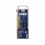 Bosch Natural Stone Tile 4-Piece High-Speed Steel Masonry Drill Bit Set for Rotary Drill, NS2000