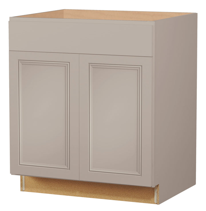 Diamond NOW Wintucket 30-in W x 35-in H x 23.75-in D Cloud Gray 1-Drawer Base Fully Assembled Cabinet (Recessed Panel Square Style)