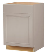 Diamond NOW Wintucket 21-in W x 35-in H x 23.75-in D Cloud Gray 1-Drawer Base Fully Assembled Cabinet (Recessed Panel Square Style)