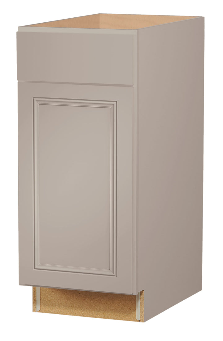 Diamond NOW Wintucket 15-in W x 35-in H x 23.75-in D Cloud Gray 1-Drawer Base Fully Assembled Cabinet (Recessed Panel Square Style)
