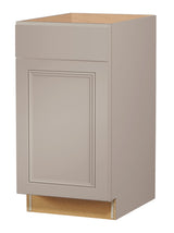 Diamond NOW Wintucket 18-in W x 35-in H x 23.75-in D Cloud Gray 1-Drawer Base Fully Assembled Cabinet (Recessed Panel Square Style)