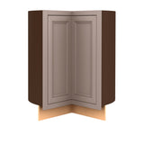 Diamond NOW Wintucket 36-in W x 35-in H x 23.75-in D Cloud Gray Lazy Susan Corner Base Fully Assembled Cabinet (Recessed Panel Square Style)