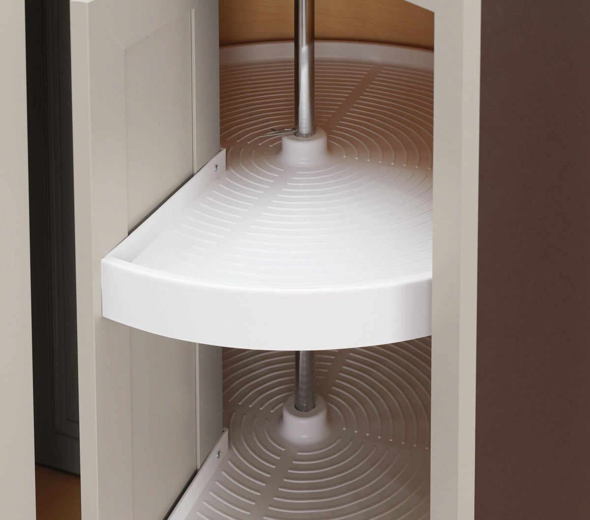 Diamond NOW Wintucket 36-in W x 35-in H x 23.75-in D TrueColor Cloud Gray Lazy Susan Corner Base Cabinet, Fully Assembled