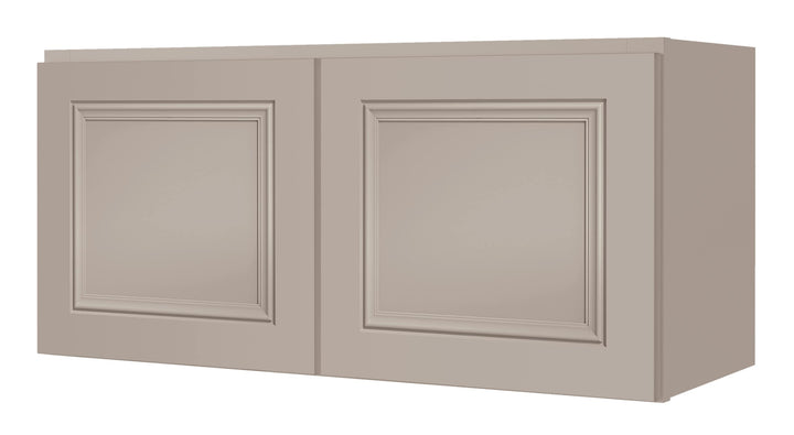 Diamond NOW Wintucket 30-in W x 14-in H x 12-in D Cloud Gray Wall Fully Assembled Cabinet (Recessed Panel Square Door Style)