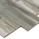 Elida Ceramica Ledgewood Stone 12-in x 24-in Glazed Porcelain Linear Wood Look Wall Tile