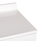 Project Source 36.5-in White Single Sink Bathroom Vanity with White Cultured Marble Top