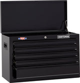 CRAFTSMAN 1000 Series 26-in W x 17.25-in H 5-Drawer Steel Tool Chest (Black) & 57-Piece Household Tool Set with Hard Case