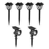 Portfolio 12x Brighter 0.5-Watt Black Solar Integrated LED Path Light Kit, 14.4 Lumens, Warm 3500K