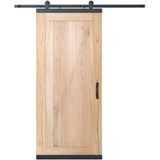 JELD-WEN DesignGlide 36-in x 80-in Unfinished K-Frame White Cedar Wood Single Barn Door, Hardware Included