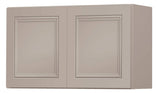 Diamond NOW Wintucket 30-in W x 18-in H x 12-in D Cloud Gray Wall Fully Assembled Cabinet (Recessed Panel Square Door Style)