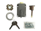 Blue Hawk Gray Zinc Die-Cast Garage Door Bolt Lock