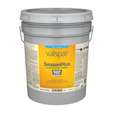 Valspar SeasonPlus Extra White Flat Exterior Tintable Paint + Primer, 5-Gallon (620 fl oz)