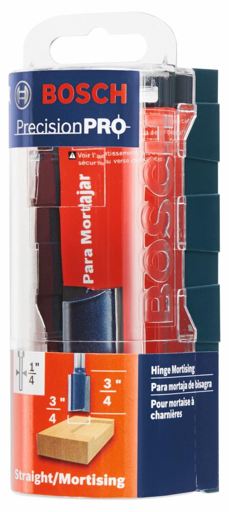 Bosch 3/4-in Carbide-Tipped Hinge Mortising Router Bit, 1/4-in Shank