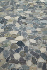 Delfino Stone Paradise Blend 12-in x 12-in Honed Natural Stone Pebble Floor and Wall Tile (0.95-sq. ft/ Piece)