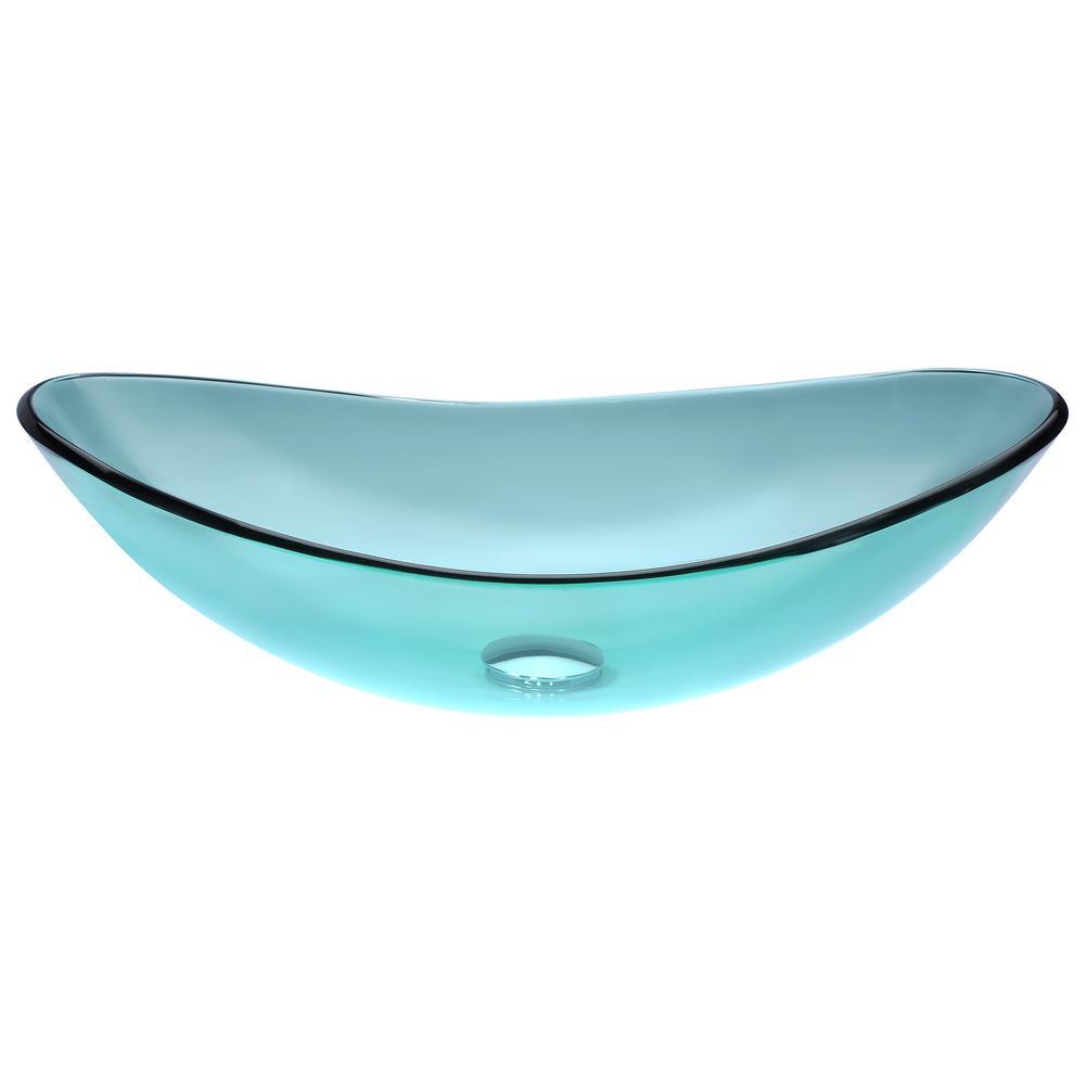 Major Series Deco-Glass Vessel Sink in Lustrous Green - Super Arbor