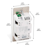 Z-Wave Plus Smart Light Switch, White and Light Almond - Super Arbor