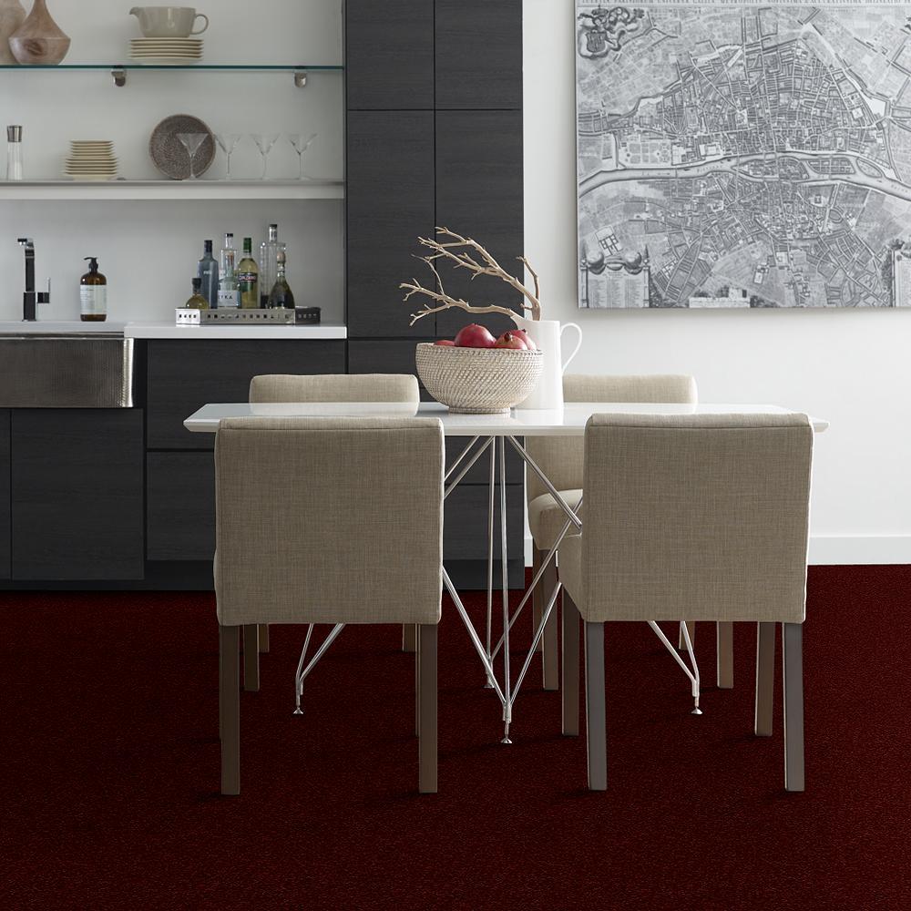 STAINMASTER Essentials Intuition II 15-ft Apache Red Textured Indoor Carpet