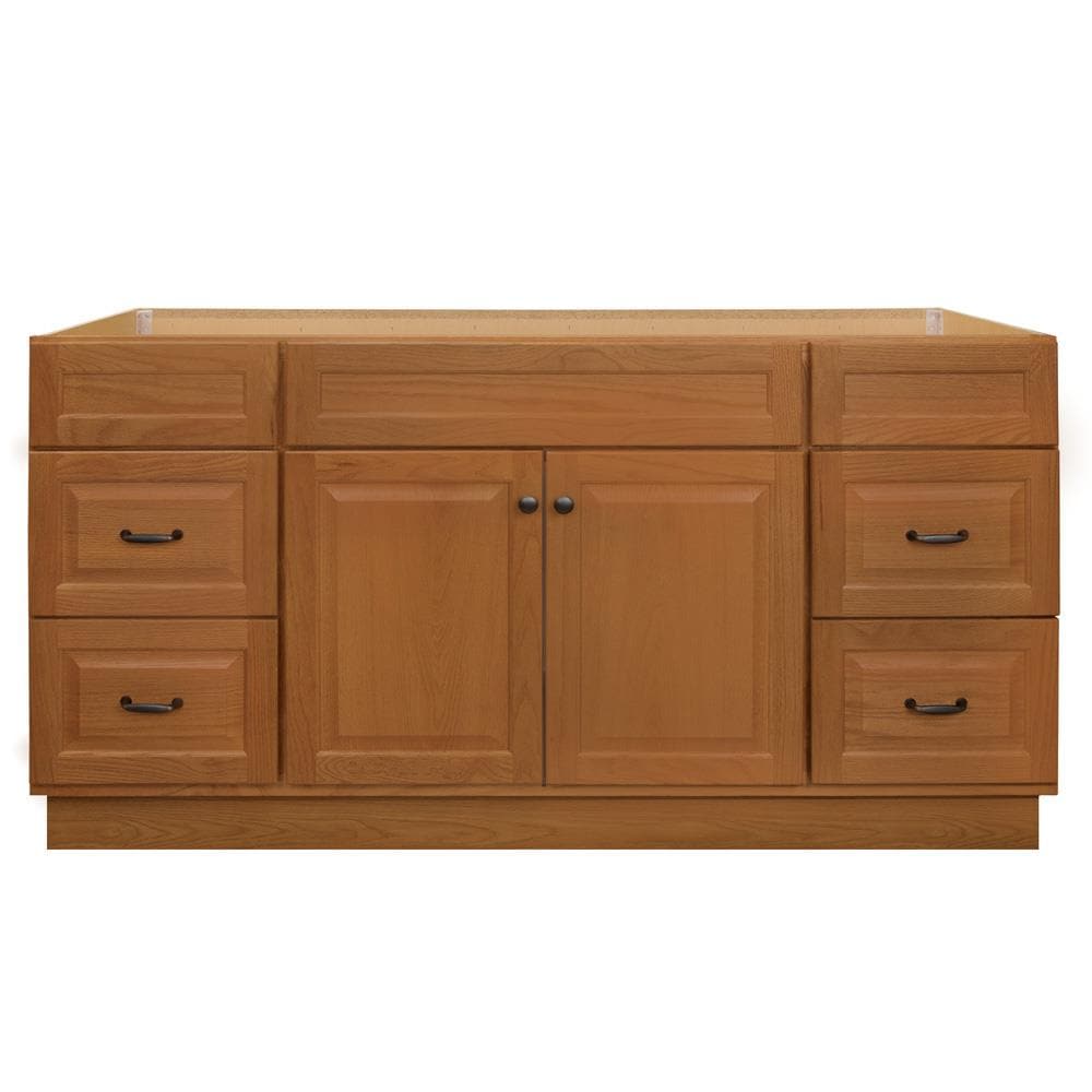 Project Source 60-in Golden Bathroom Vanity Cabinet