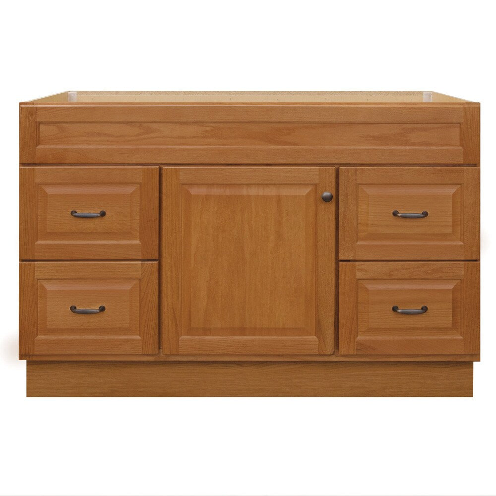 Project Source 48-in Golden Bathroom Vanity Base Cabinet without Top