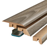 SimpleSolutions 2.37-in x 78.7-in Flatiron Oak MDF 4-in-1 Floor Moulding