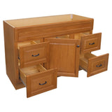 Project Source 48-in Golden Bathroom Vanity Base Cabinet without Top