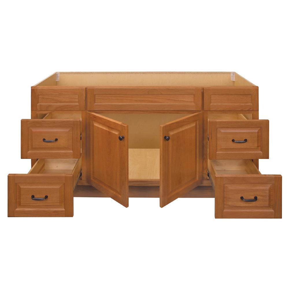 Project Source 60-in Golden Bathroom Vanity Cabinet