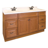 Project Source 60-in Golden Bathroom Vanity Cabinet