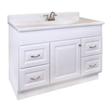 Project Source 48-in White Bathroom Vanity Cabinet