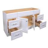 Project Source 60-in White Bathroom Vanity Cabinet (Base Only)