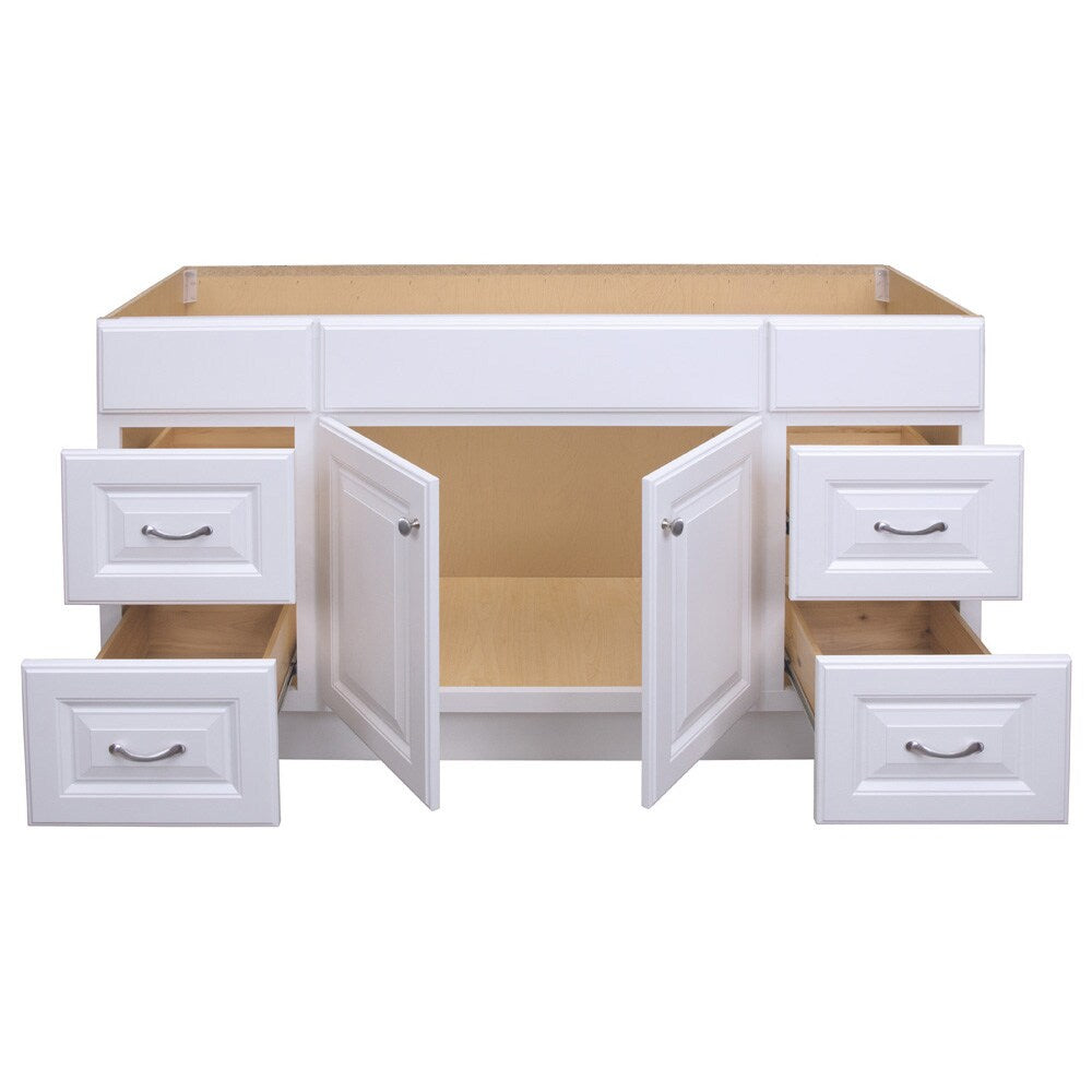 Project Source 60-in White Bathroom Vanity Cabinet (Base Only)