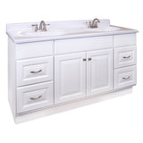 Project Source 60-in White Bathroom Vanity Cabinet (Base Only)