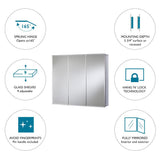 Jacuzzi 30-in x 26-in Rectangle Surface/Recessed Mirrored Medicine Cabinet