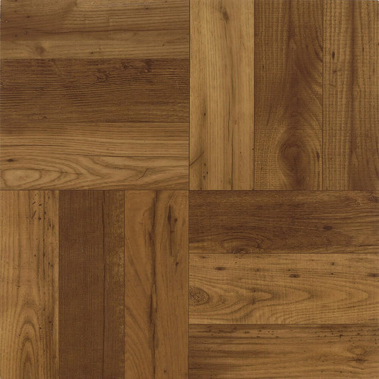 Armstrong Flooring 45-piece 12-in x 12-in Russet Oak Peel and Stick Vinyl Tile