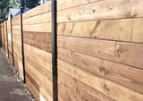 Slipfence 6-ft H x 1-1/2-in W Black Aluminum Privacy Fence Channel Kit