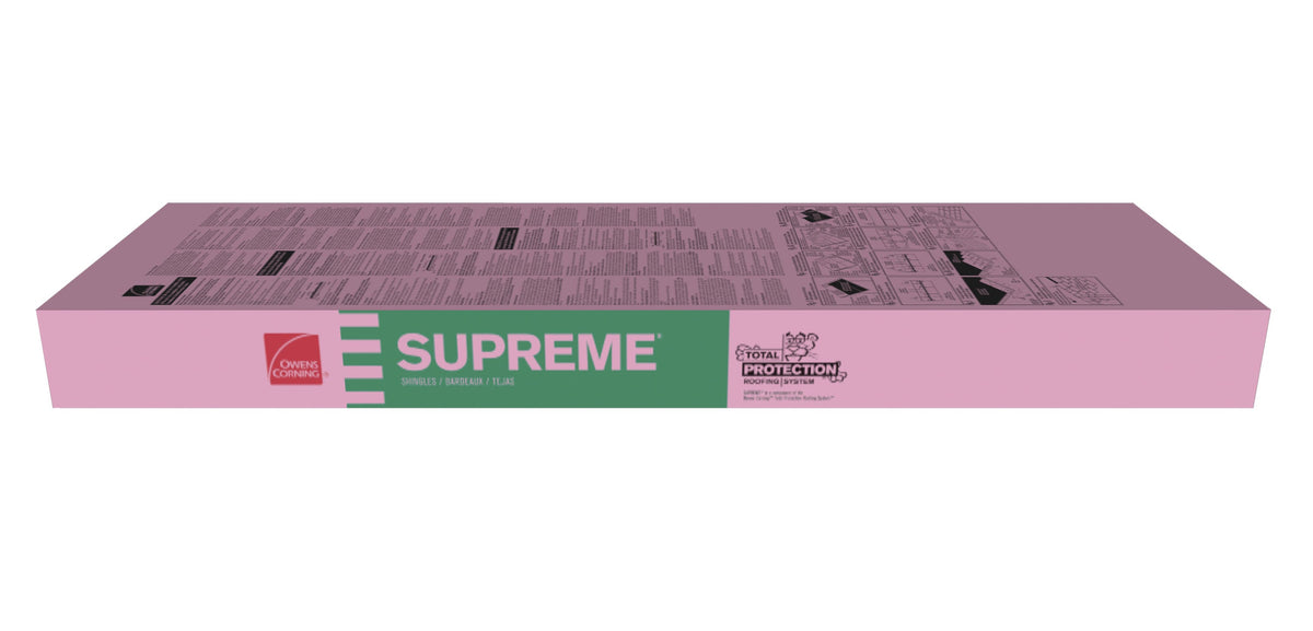 Owens Corning Supreme 33.33-sq ft Bark Brown 3-Tab Roof Shingles Bundle