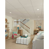 Armstrong Ceilings 48-in x 24-in Impression 8-Pack White Textured 15/16-in Drop Acoustic Panel Ceiling Tiles