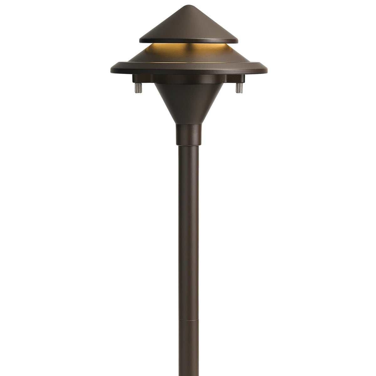 Kichler 3-Watt Olde Bronze Low Voltage Hardwired LED Path Light, 200 Lumens, 3000K