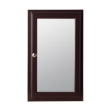 Style Selections 15.75-in x 25.75-in Surface/Recessed Mount Java Mirrored Medicine Cabinet