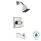Exhibit Single-Handle 1-Spray Tub and Shower Faucet in Brushed Nickel (Valve Included) - Super Arbor